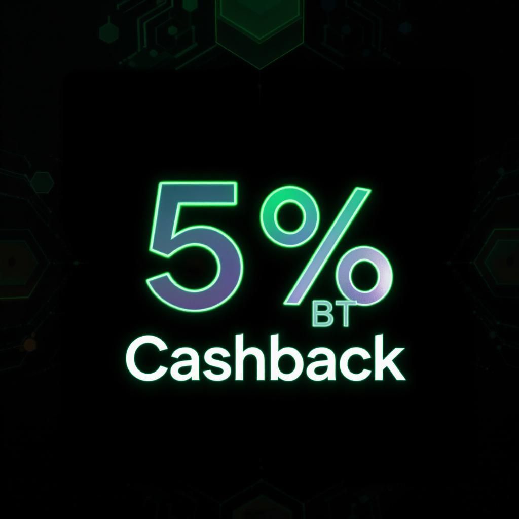 5% BTC Cashback 5% BTC Cashback